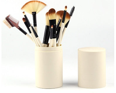 12pcs Makeup Brush Set Blush Eyeshadow Eyelash Highlighter Makeup Brush - HD Wireless Product #12