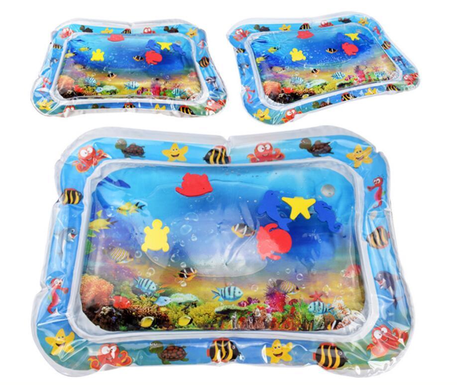Baby Inflatable Water Mat, Infants Summer Beach Water Mat Patted Pad Water Cushion For Infants Toddlers Summer Activity Play 