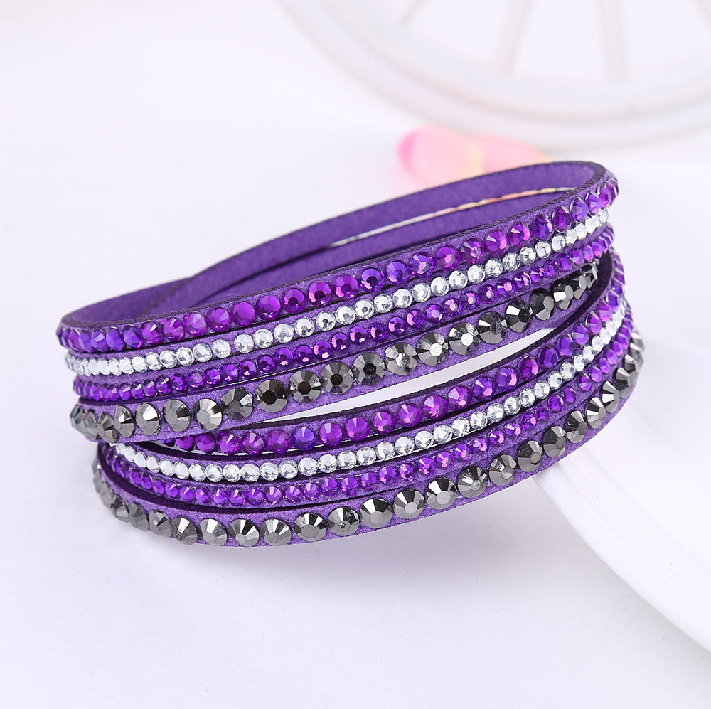 Korean velvet crystal bracelet 2346832504688