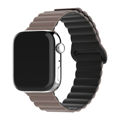 Two-color Silicone Magnetic Back Ring Buckle Watch Band 2349f0b8 5ea9 4281 b779 9b1ebed8ee84