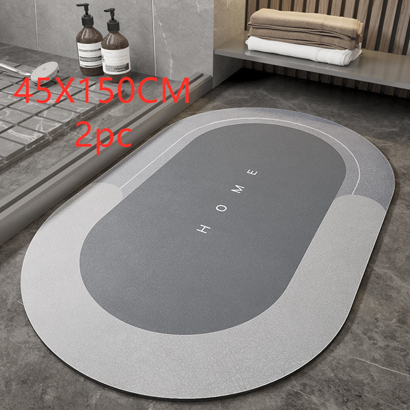 Napa Skin Super Absorbent Bath Mat Quick Drying Bathroom Rug Modern Simple Non-slip Floor Carpets Home Oil-proof Kitchen Mat 
