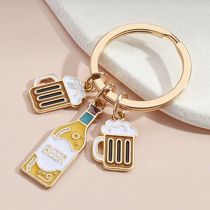 Wine Beer Drip Oil Keychain Pendant 235396f5 f74b 4fdc adcf af19d9dfbeb8