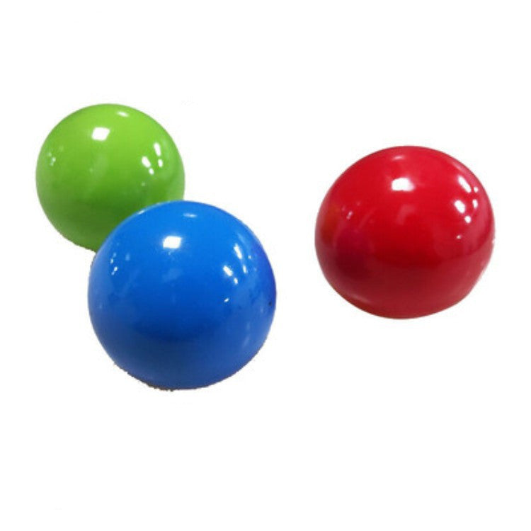 Stick Wall Ball Stress Relief Toys Sticky Squash Ball 235714214073