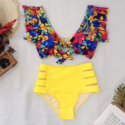 Women's Flounced Bikini Split Swimsuit 235938a7 a2d1 4ad8 8d4e 1f075a0ccdbf