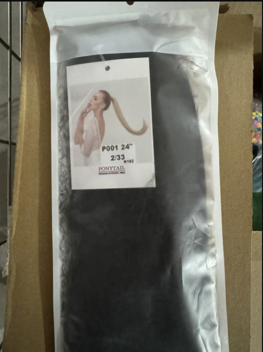 Long Straight Hair Ponytail High Temperature Matte Silk Velcro Winding Wig 2359e6bb 4058 4211 bf65 675b1e3bcc60
