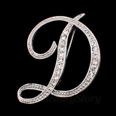 English letter brooch with diamonds 236029663861