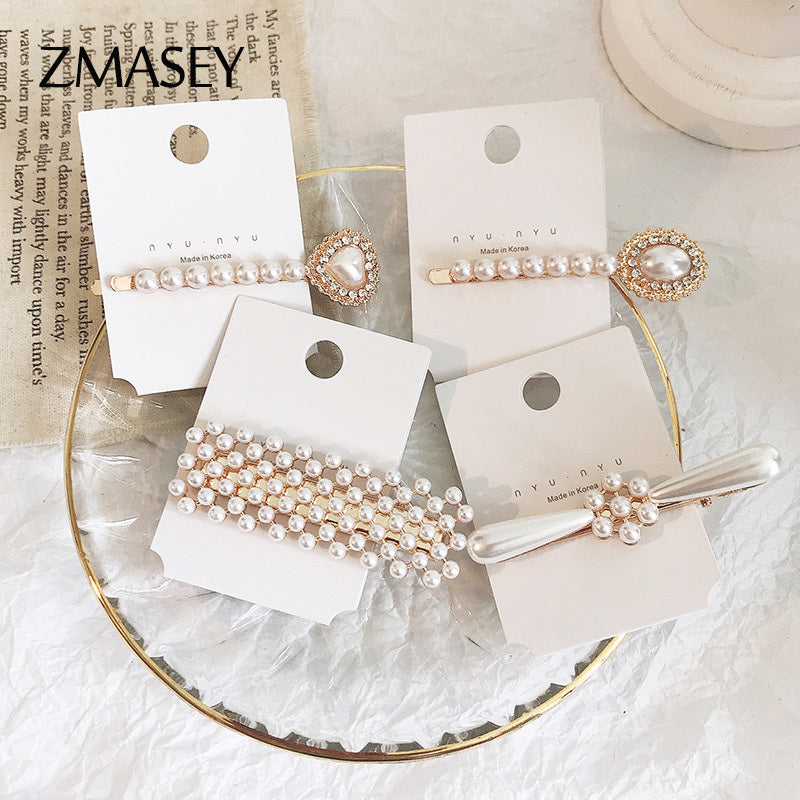 Pearl Hair Clip Retro Clip 2361633358534