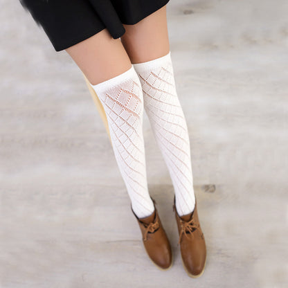 Japanese lattice mesh thigh socks 2367083938468