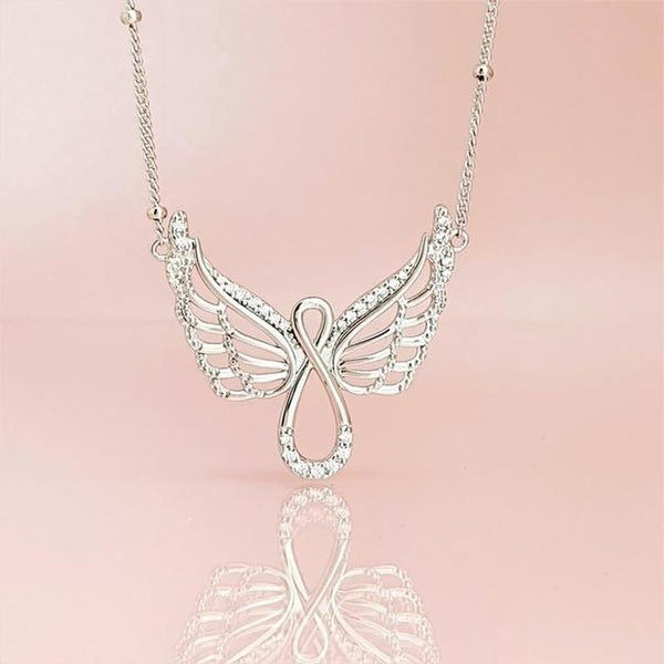 Angel Wing Diamond Angel Wing Lady Necklace 23709384767671