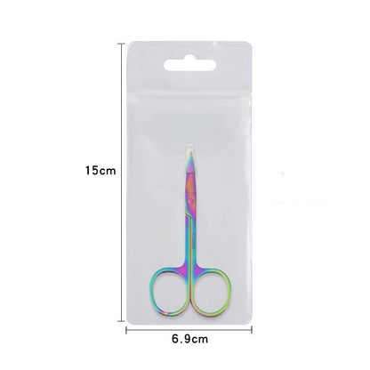 Stainless Steel Color Titanium Eyebrow Trimmer Makeup Beauty Small Scissors 237d11b2 1685 4bef ad66 de82f253a69f