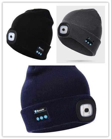 Bluetooth LED Hat Wireless Smart Headset Headphone 2384307591721