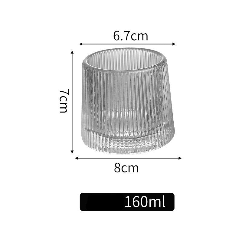 Thickened rotating tumbler whiskey glass 2397196085995