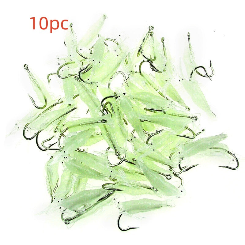 Yellow Stripe Luminous Soft Shrimp With Hook 23a416ea d57f 4a2b 87f5 4dceb61313ed