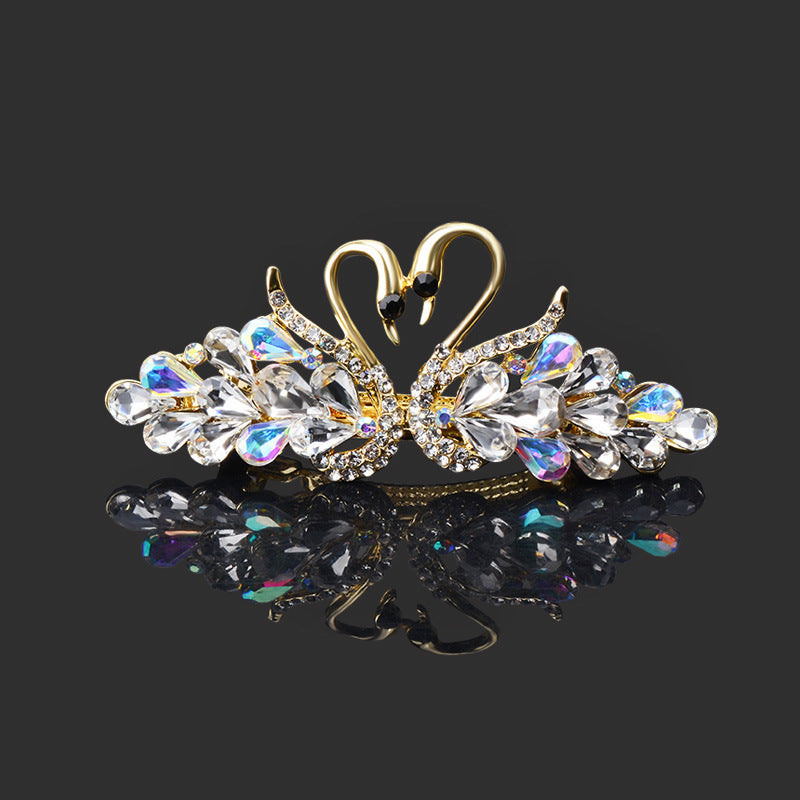 Small Fashion Double Swan Women's Hair Clip 23a84c45 793a 4385 bc9d c26e64cbd294