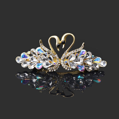 Small Fashion Double Swan Women's Hair Clip 23a84c45 793a 4385 bc9d c26e64cbd294