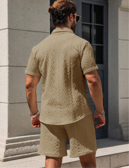 Men's Shirt Casual Loose Short Sleeves Shorts