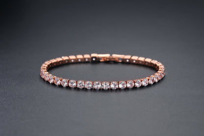 Fashion Color 4.0 Round Zircon Single Row Diamond Bracelet 23c62078 e1a6 4516 8185 31ec28e1eb7e