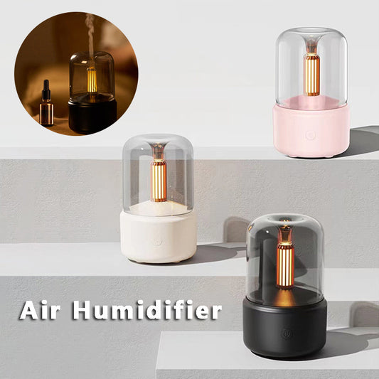 Atmosphere Light Humidifier Candlelight Aroma Diffuser Portable 120ml Electric USB Air Humidifier Cool Mist Maker Fogger 8-12