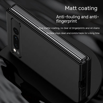 Plain Leather Anti-fall Ultra-thin Foldable Leather Protective Shell - 图片 1