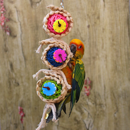 Parrot Supplies Pet Bird Toy Bite Toy Ran Vine Bal Twist String 23e5b1b2 a073 4a7e a3a7 b05d3ea33883