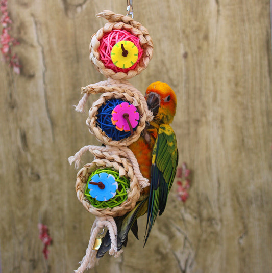 Parrot Supplies Pet Bird Toy Bite Toy Ran Vine Bal Twist String 23e5b1b2 a073 4a7e a3a7 b05d3ea33883