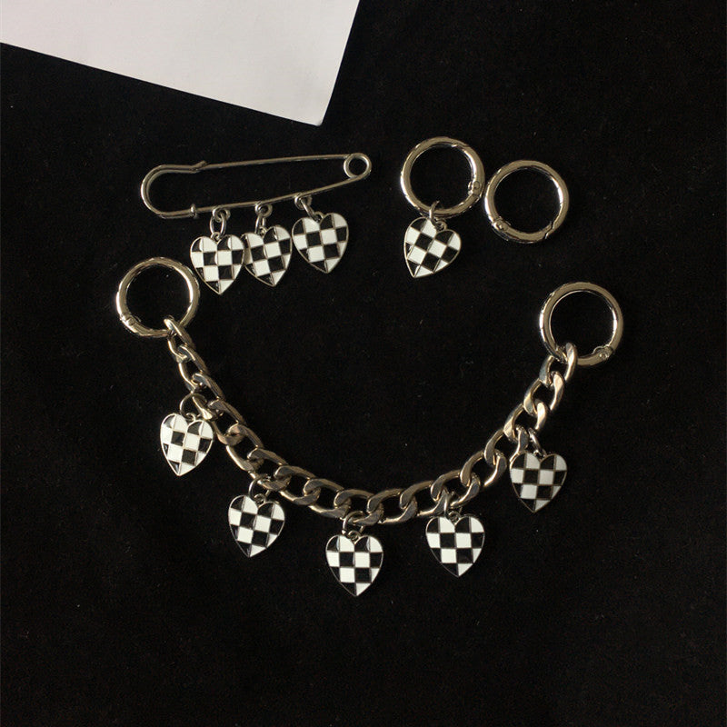 Light Luxury Checkerboard Hole Shoes Accessories Buckle 23ed05a9 99e8 4cf8 956d e08b721f61be