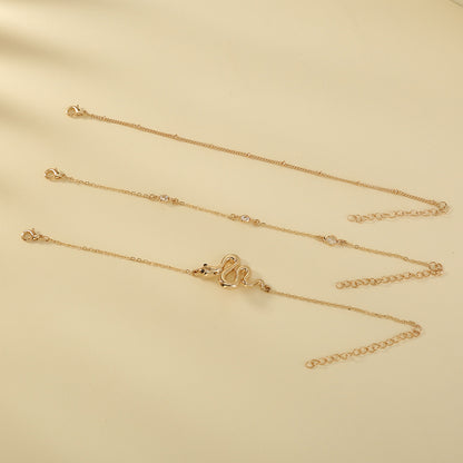 European and American cross-border hot-selling accessories, animal snake-shaped multi-layer exaggerated street fashion bracel