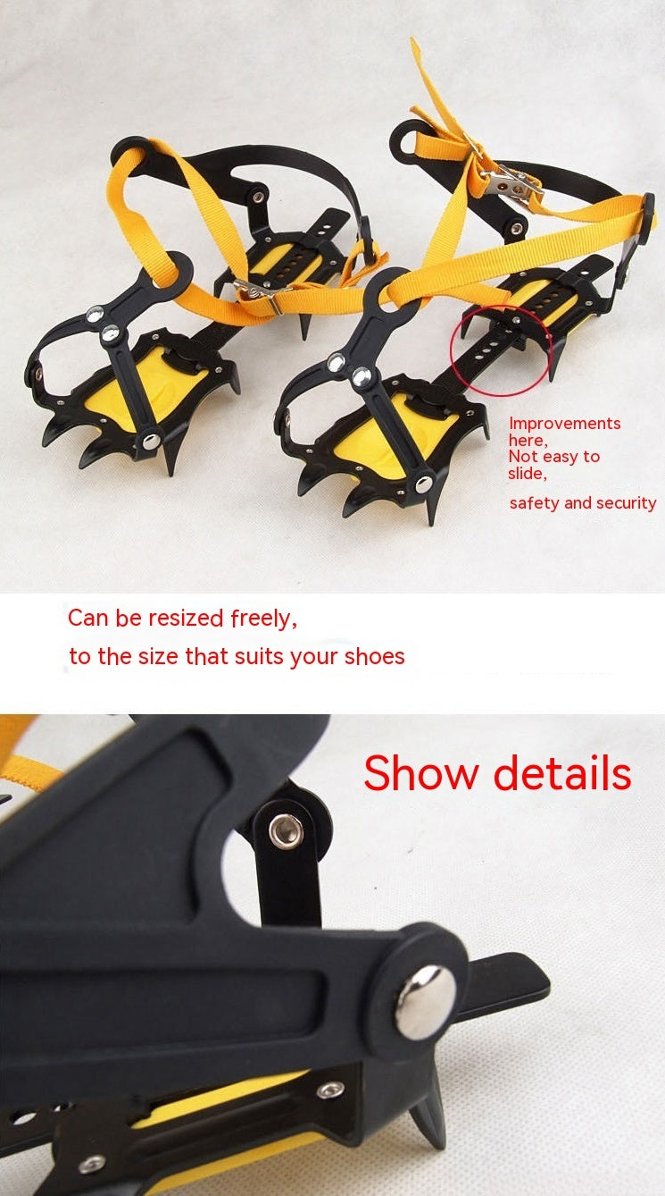 Professional Non-slip Shoe Cover Ten Teeth Booties Snow Ice Cover 2401130317520326400