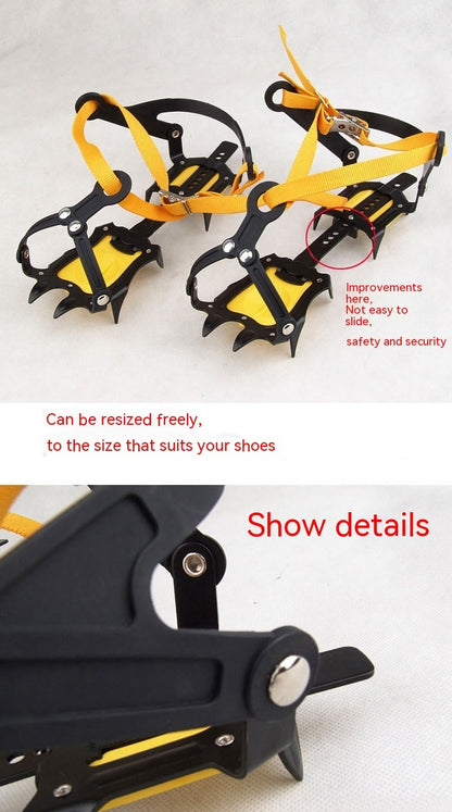 Professional Non-slip Shoe Cover Ten Teeth Booties Snow Ice Cover 2401130317520326400