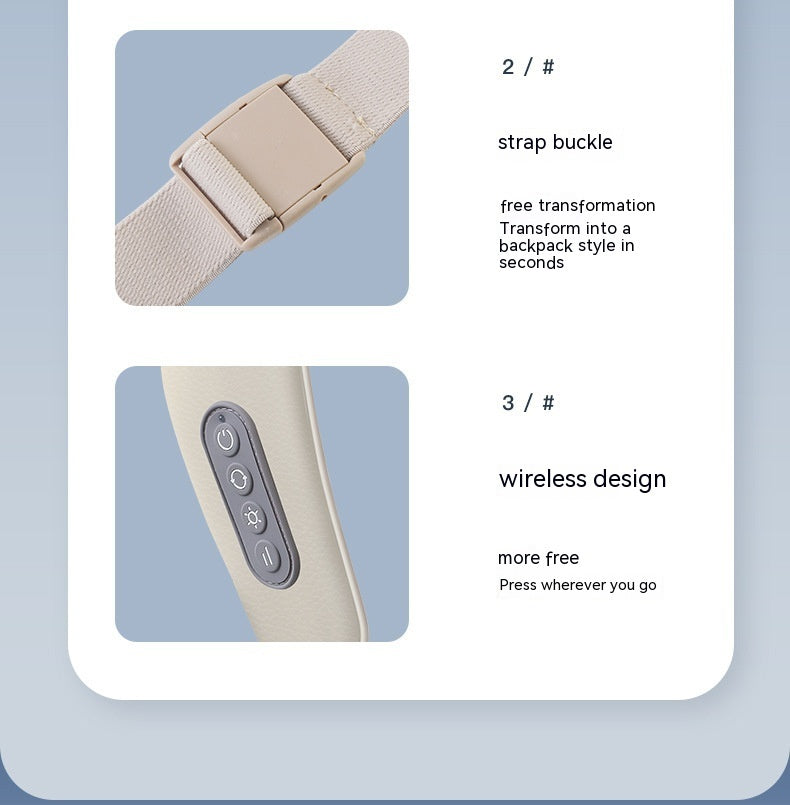 Shoulder And Neck Massage Instrument Neck Massager Neck Lifting Hot Compress Dredging Neck Trapezoid Muscle Clip Kneading 240