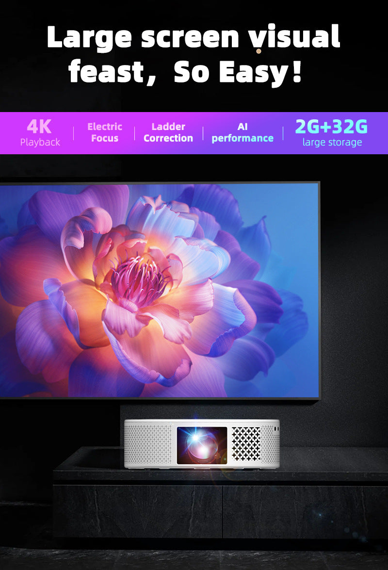 Projector Home Office Mobile Phone Wireless HD Projector Portable Overhead Projector Home Theater 2401171056560321100