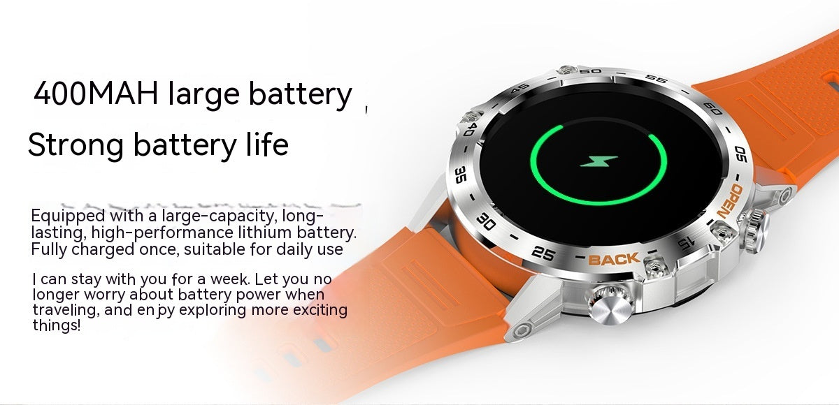 Smart Watch Multi-function Call Suitable For Men's Outdoor Three-proof Heart Rate Blood Oxygen Sports 2402050321300323900