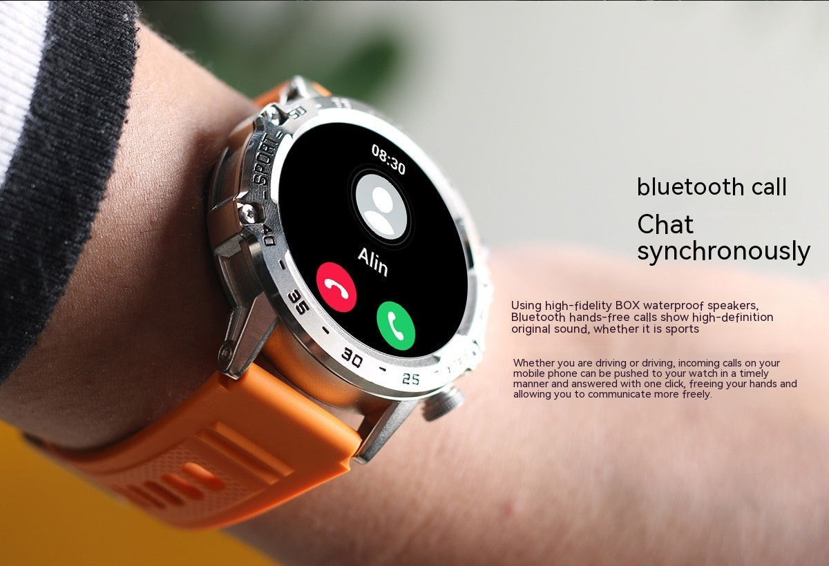 Smart Watch Multi-function Call Suitable For Men's Outdoor Three-proof Heart Rate Blood Oxygen Sports 2402050321300324400