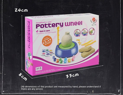 Children's Potter's Wheel Electric Toy Drawing Blank Pottery Clay Machine 2402130927380322100