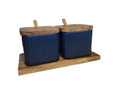 Household Seasoning Box Ceramic Seasoning Jar Set 2402544352639