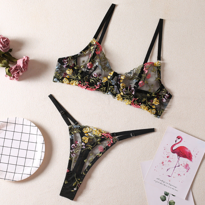 Women's Fashion Floral Underwear Suit 2403060117310325100