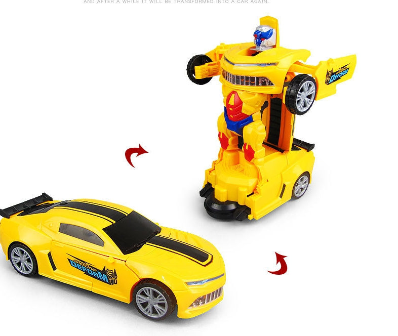 Car Deformation Robot Toy Light Music Automatic Deformation 2403090117440322400