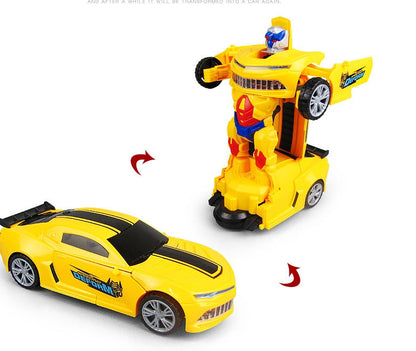 Car Deformation Robot Toy Light Music Automatic Deformation 2403090117440322400