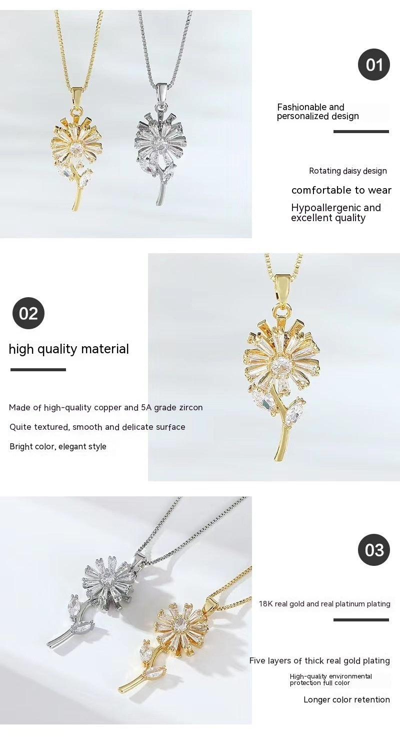 Rotating Little Necklace Female Niche 2403150703540320800