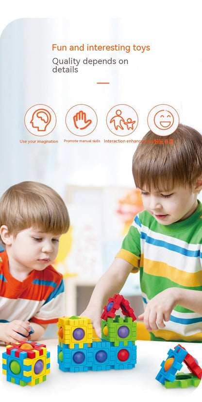 Assembling Building Blocks 3D Puzzle Model Press To Construct Children's Fun Interactive Educational Toys 2403150931310324600