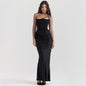 Slim Tube Top Long Dress Sexy Fashion Bandeau Backless Party Evening Dresses For Women Clothing 2403180433540321500