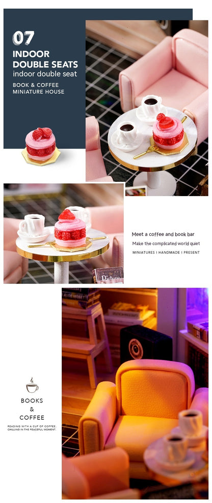 Cute Room Diy Cottage Tasting Cafe Wooden Hand-assembled Villa Model 2403180654030322300