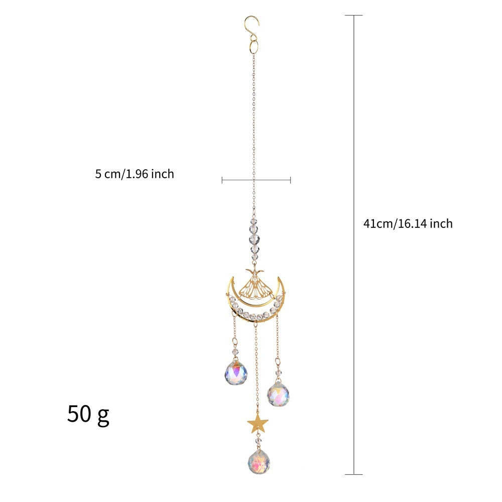 Beautiful Pendant Moon Butterfly Moth Sunshine Catcher 2403201051280322100