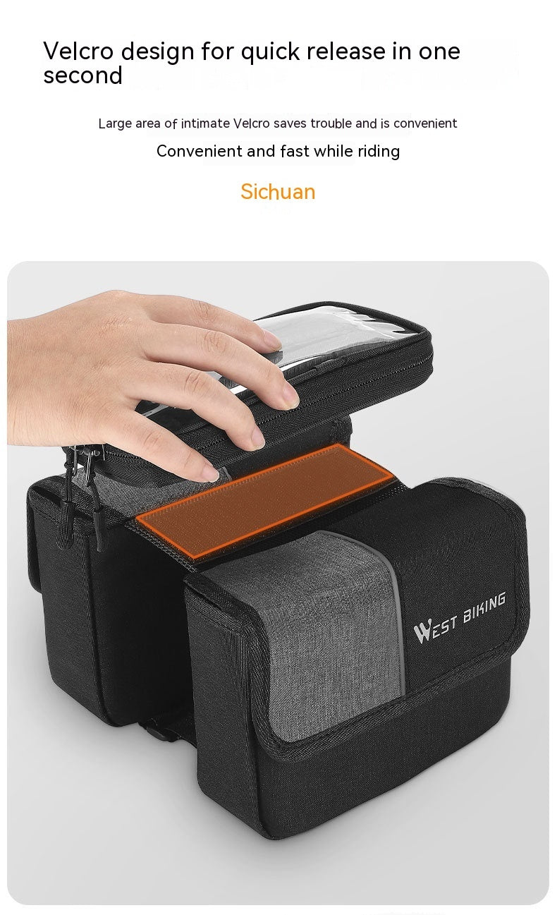 Bilateral Tube Touch Screen Saddle Bag 2403220531400328600