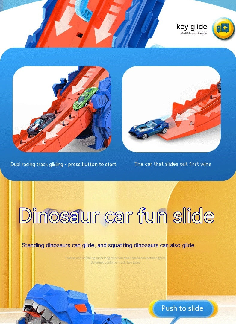 Tyrannosaurus Dinosaur Deformation Track Gliding Car 2403220602160323400