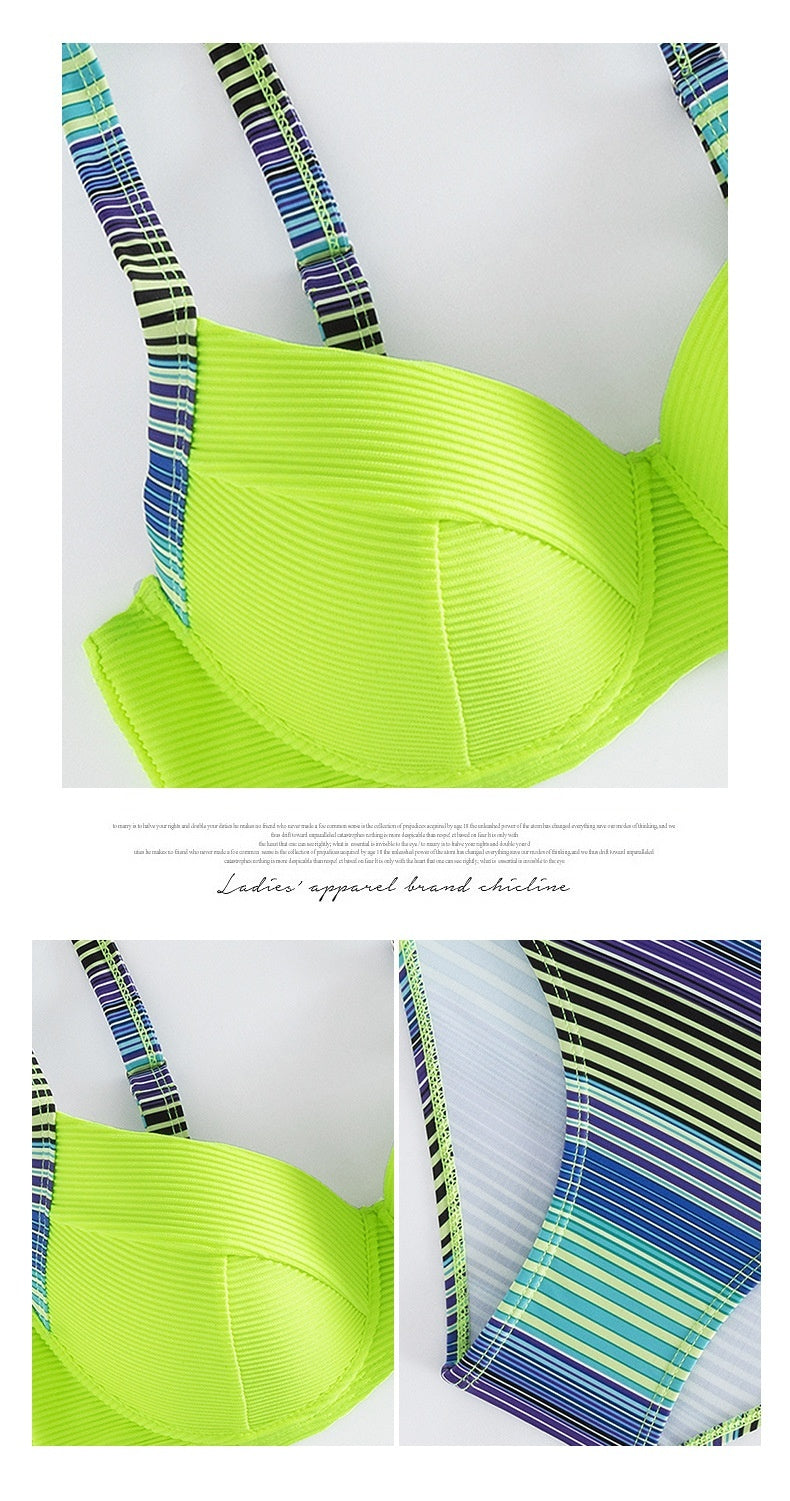 Printed Sexy Halter Bikini Women's Fashion Split 2403291402440326600