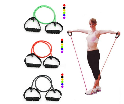 Latex Resistance Bands Workout Exercise Yoga Crossfit Fitness Tubes Pull Rope Fitness Exercise Equipment Tool 240605597008