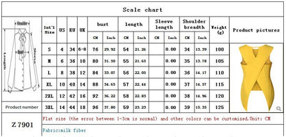 Europe and the United States spring and summer irregular fashion sleeveless back crossover shirt T-shirt 2407133785304
