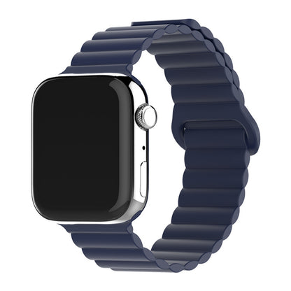 Two-color Silicone Magnetic Back Ring Buckle Watch Band 240b997b 80f1 423e bebf b2e6ad915163