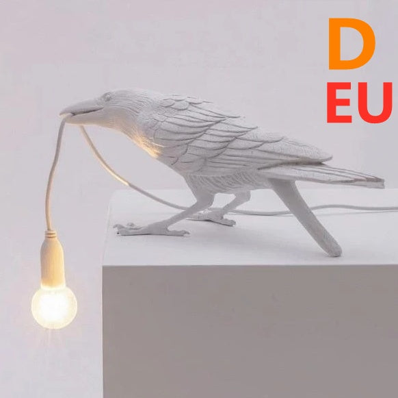 Creative Auspicious Bird Resin Wall Lamp Decoration 2413863333952